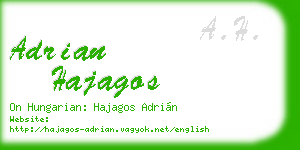 adrian hajagos business card